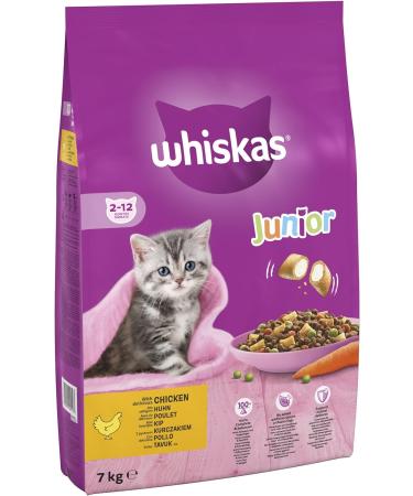 Whiskas Junior Chicken 7 kg Bag Kitten Cat Dry Food - Pack May Vary 7 kg (Pack of 1) - Buy Online on GoSupps.com