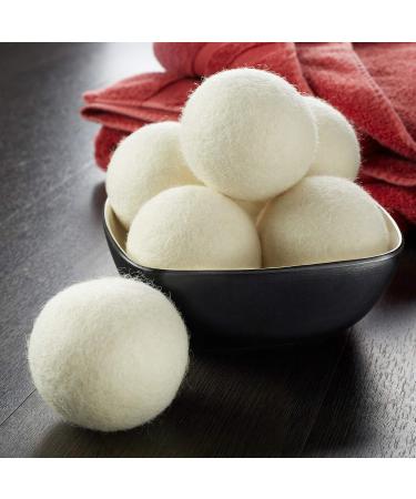 Casafield Extra Large Wool Dryer Balls Set of 6 - 100% Organic New Zealand Wool Natural Laundry Softener - Buy Online on GoSupps.com