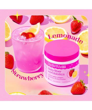 Belli Welli Daily Fiber Supplement Duo - Strawberry Lemonade & Cucumber Lime Mint - with Collagen Probiotics & Electrolytes - Refreshing Flavors for Balanced Wellness - 32 Total Servings - Buy Online on GoSupps.com