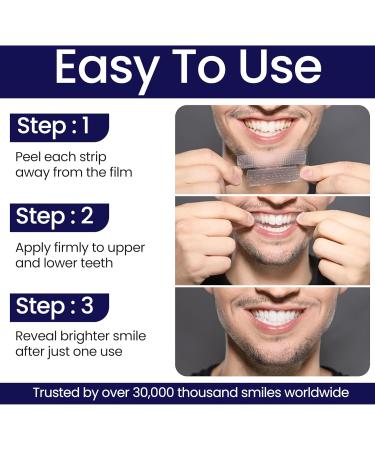 Adavance Pap Lot de 28 bandes de blanchiment des dents professionnelles non sensibles sans danger pour l' mail antid rapantes formul es par les dentistes - Buy Online on GoSupps.com