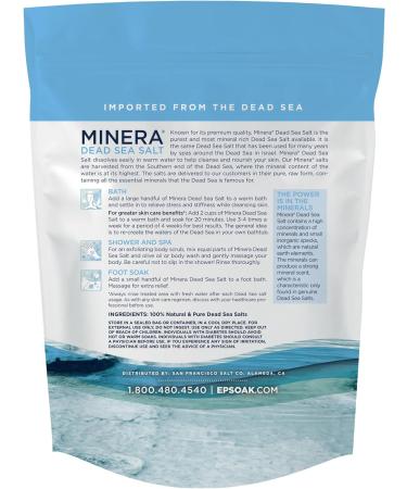 Minera Dead Sea Salt 2 lb. Bag - Fine Grain Salt for Relaxation and Skin Care - Buy Online on GoSupps.com