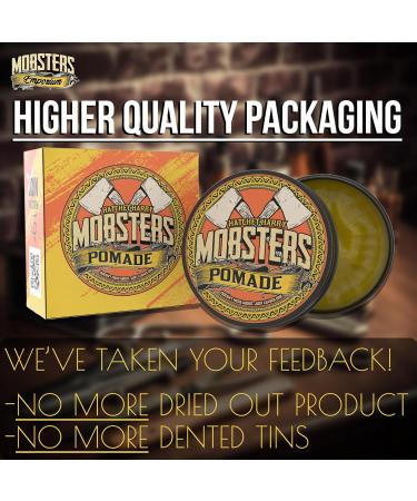Mobsters Pomade Regular Hold Water Based Deluxe Matte Finish Hair Wax 140g Tin - Lucky Knuckles Edition | Pro Salon Use | Men's Hair Styling - Buy Online on GoSupps.com