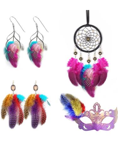 300Pcs Colorful Craft Feathers - Perfect for DIY, Weddings, Parties - Audamp Feathers - Buy Online on GoSupps.com