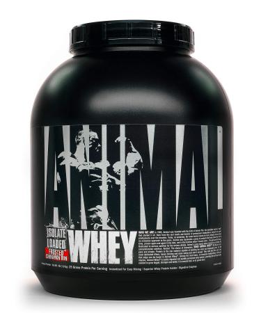 Animal Whey Isolate Whey Protein Powder   Isolate Loaded for Post Workout and Recovery   Low Sugar with Highly Digestible Whey Isolate Protein - Frosted Cinnamon Bun - 4 Pounds Frosted Cinnamon Bun 4 Pound