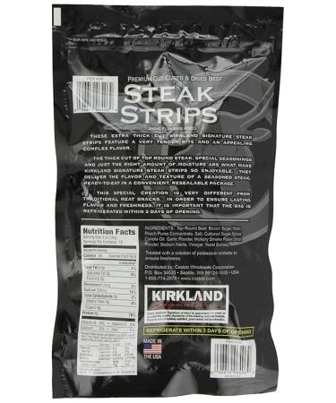 Kirkland Signature Steak Strips Extra Thick Cut, 12 Ounce - Buy Online on GoSupps.com