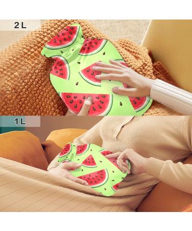 Buy BPA-Free Watermelon Slices Hot Water Bottle 1L - Pain Relief for Headache & Neck | International Shipping - Buy Online on GoSupps.com