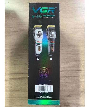 VGR Electric Hair Cipper for Men Professional Crod/Crodless Hair & Beard Trimmer Rechargeable Haircut Barber Clipper LED Display Hair Cutting Kit Black - Buy Online on GoSupps.com