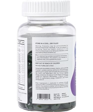 Briyo Revitalize Energy Boost & Muscle Support | Enhance Metabolism with Vitamins Minerals & Natural Ingredients - Buy Online on GoSupps.com