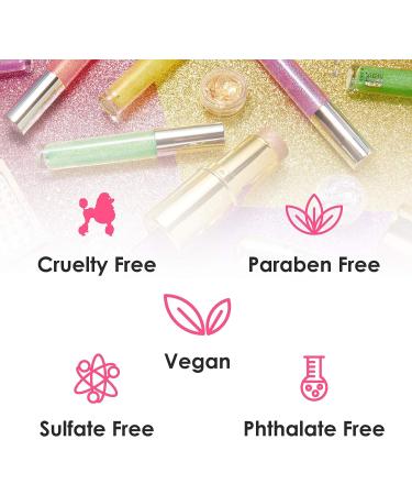 Winky Lux Glitter Puff - Body, Hair & Face Glitter Gel Highlighter Makeup - Pink Body Shimmer Spray - Buy Online on GoSupps.com
