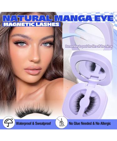 ALICE Magnetic Eyelashes Natural Look Magnetic Lashes Kit with Magnetic Lash Applicator Wispy Cat Eye lashes Reusable Magnetic Eyelashes Kit No Glue or Eyeliner B32 - Buy Online on GoSupps.com