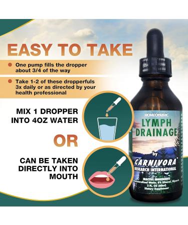 Carnivora Lymph Drainage Drops - Cleanse & Stimulate Lymphatic System, Boost Energy - 2 Fl Oz - Buy Online on GoSupps.com