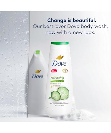 Dove Body Wash - Refreshing Cucumber & Green Tea 20 oz | Nourishing Skin Cleanser & Bacteria Wash | International Shipping Available - Buy Online on GoSupps.com