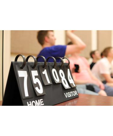 Upstreet Portable Scoreboard for Indoor & Outdoor Sports - Ping Pong, Baseball, Tennis, Basketball - Flip Up to 99 - Black/White - Buy Online on GoSupps.com