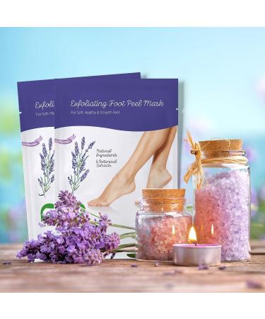 Foot Peel Mask for Baby Soft Feet - Exfoliate Calluses with Lavender and Aloe Vera - Callus Remover for Men and Women - 2 Pairs - Buy Online on GoSupps.com