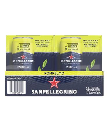 Sanpellegrino Pompelmo Sparkling Grapefruit Beverage - 24 Pack, 11.15 Fl Oz Cans - Buy Online on GoSupps.com