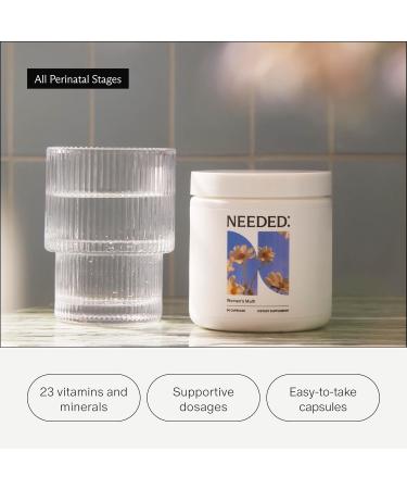 Needed. Multivitamin for Women with 23 Vitamins Minerals and Antioxidants - Daily Womens Multivitamin - Vitamin B12 B6 D3 Choline Calcium Biotin Magnesium Folate and More Citrus Scent Insert Citrus Insert 90 Count  - Buy Online on GoSupps.com