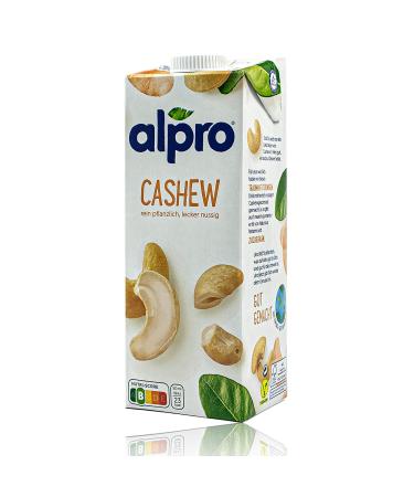 Alpro Cashew Drink Original - 10-Pack (1L) | 100% Plant-Based Nut Beverage - International Shipping Available - Buy Online on GoSupps.com