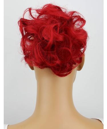 CAISHA Chloe Hairpiece Scrunchie Voluminous Wavy Updo | DM13cm Red Synthetic Fiber - Buy Online on GoSupps.com