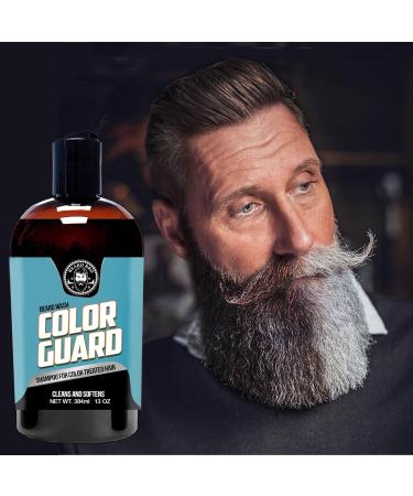 Buy 11 Ounce Color Treated Hair Beard Shampoo | Argan Scented Color Guard Beard Wash | Sulfate Free Gentle Cleansing for Color Protection - Buy Online on GoSupps.com