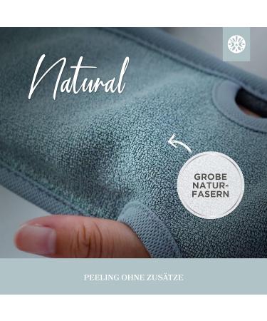 Shop Lowell 2-Piece Exfoliating Peeling Glove Set for Body & Face - Hammam Glove Bonus Peeling Guide & Suction Cups - Gray - Buy Online on GoSupps.com