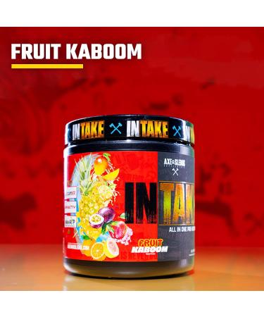 Axe & Sledge Intake All-in-One Pre-Workout | 300mg Caffeine | L-Citrulline Beta Alanine Betaine for Performance & Focus | Pre-Workout for Men & Women | 20/40 Servings Fruit Kaboom - Buy Online on GoSupps.com