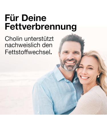 Cholin High Dose 700 mg - 120 Natural Liver Detox Capsules - Made in Germany Lab Tested Effective Choline Litartrate - Buy Online on GoSupps.com