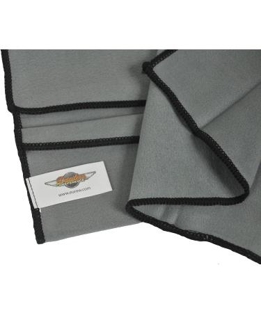 Eurow Microfiber Screen Cleaning Cloths 2 Pack - Gray - For Electronics and Glasses - Buy Online on GoSupps.com
