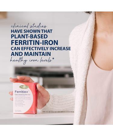 Flora Ferritin+ Plant-Based Iron - 30 Vegan Delayed Release Capsules - Buy Online on GoSupps.com