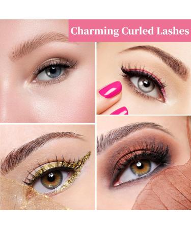 Varku Heated Eyelash Curler for Women - USB Rechargeable 2 in 1 with Built-in Comb 3 Temperature Modes Fast Heating Long Lasting Electric Eyelash Curler - Buy Online on GoSupps.com