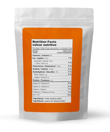 Roasted White Sesame Seeds 1lb - Buy Online on GoSupps.com