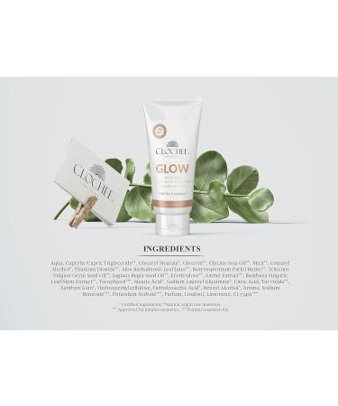 CLOCHEE Simply Organic - GLOW body lotion - ingredients of natural origin - aloe vera gel shea butter and natural oils - UVA absorption - UVB - SPF 3-4 - shea butter -100 ml - Buy Online on GoSupps.com