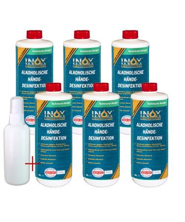 INOX Hand disinfectant with alcohol 1L (6 x 1 liter)
