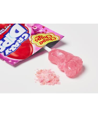Chupa Chups Crazy Dips Strawberry - 24 Strawberry Lollipops with Crackling Effect & Shower Powder - Perfect for Christmas - Buy Online - Buy Online on GoSupps.com