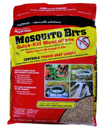 Summit Mosquito Bits, 20 lb, Quick-Kill Biological Control for mosquitos and fungus gnats 20-Pound Mosquito Bits