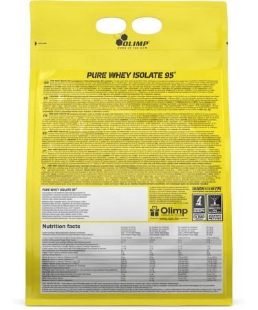Olimp Pure Whey Isolate 95 - Premium 1800g Protein Powder Vanilla Flavor Amino Acids & Vitamins for Muscle Building Supports Growth - Best Whey Isolate Online - Buy Online on GoSupps.com