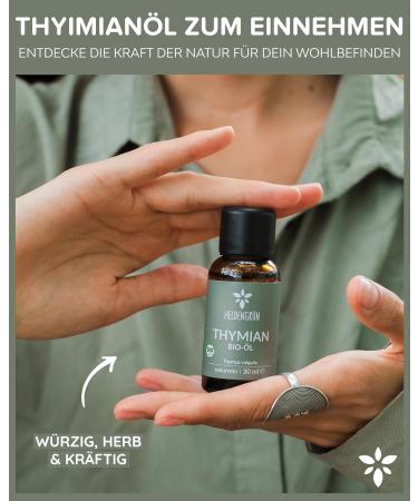 Heldengr n Bio Thymian Oil 100% Naturrein - 2 x 30 ml Thyme Essential Oil from Greece - Certified Natural Food - Buy Online on GoSupps.com