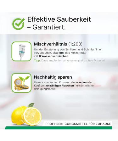 Biohy Floor Cleaner 2x1L | Organic Concentrate for All Hard Floors | Streak-Free Cleaning for Laminate PVC & Stone | Pleasant Smell - Buy Online on GoSupps.com