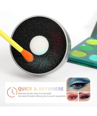 Docolor Makeup Brush Cleaner Sponge - Quick Color Removal for Makeup Brushes No Water Needed Travel-Friendly Black - Buy Online on GoSupps.com