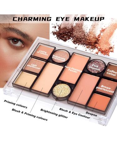 All in One Makeup Kit Full Makeup Set for Beginners or Pros Naked Eyeshadow Palette Nude Face Primer Matte Foundation Winged Eyeliner Stamp Mascara Lip Gloss - Make up Gift Set Travel - Buy Online on GoSupps.com