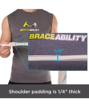 BraceAbility Figure 8 Clavicle Brace & Posture Corrector | Shoulder Support Strap for Injuries & Fractures - Large - Buy Online on GoSupps.com