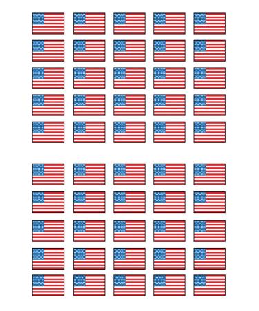 50 Edible American Flag Cupcake Toppers Mini USA Flag Cake Decorations Stars And Stripes Decorations Olympics Party Decorations World Flags 4th Of July Patriotic Independence Memorial Veterans - Buy Online on GoSupps.com