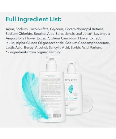 pH Balanced Daily Feminine Wash | 97% Natural Vegan Certified | Ecolatier Intimate Care 8.5 Fl Oz - Buy Online on GoSupps.com