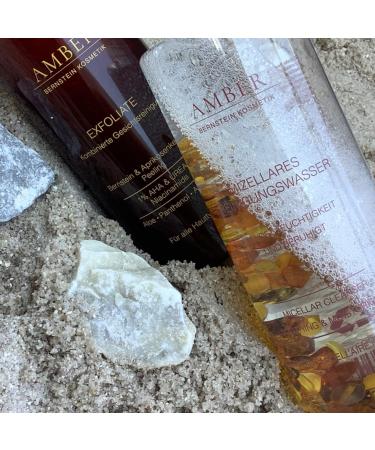Eau micellaire AMBER avec ambre v ritable - 200 ml - Formule brevet e activation cellulaire avec ambre aloe panth nol et huile d'argan pour un nettoyage en douceur et un d maquillage en douceur - Buy Online on GoSupps.com