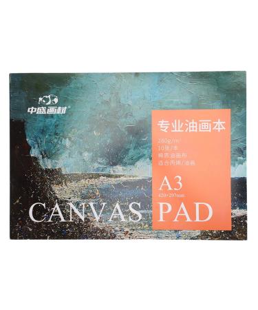 A3 Oil Painting Paper Pad Book Cotton Canvas Pad Painting Paper Beginner Drawing Tool Art Supplies