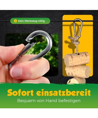 Natural Cork Nibble Chain for Birds | Bird Swing & Chew Toy - Thermally Disinfected - Buy Online on GoSupps.com