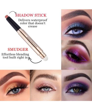 SlZZ Eyeshadow Stick Set - 3 Waterproof Creamy Shades for Smoky Eyes | Light to Dark Brown Eyeshadow Pens - Buy Online on GoSupps.com