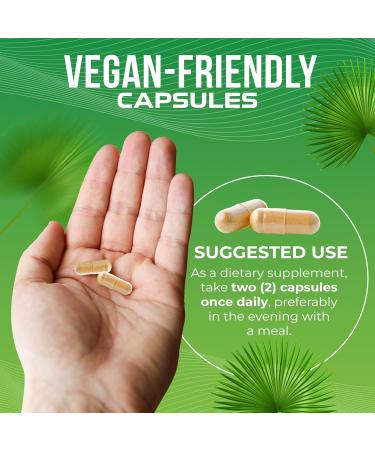 Saw Palmetto 1500mg Capsules with Extract for Men and Women - 120 Count | Advanced Nutrition Labs - Buy Online on GoSupps.com