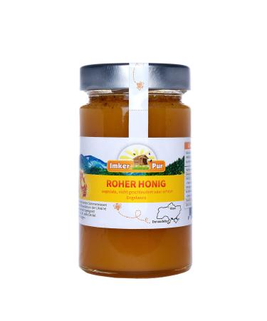 Raw honey from beekeeping pure not thrown or heated contains flower pollen beeswax and other natural components (400 g of raw angel root honey) 400 g (1 Pack) Rear angel root honey