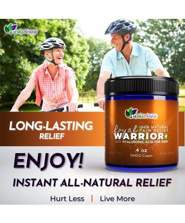 Herbal Mana Royal Warrior 5000mg Hemp Lotion - DMSO Cream with Magnesium, Frankincense & MSM for Muscle Relaxation and Skin Vitality - Buy Online on GoSupps.com