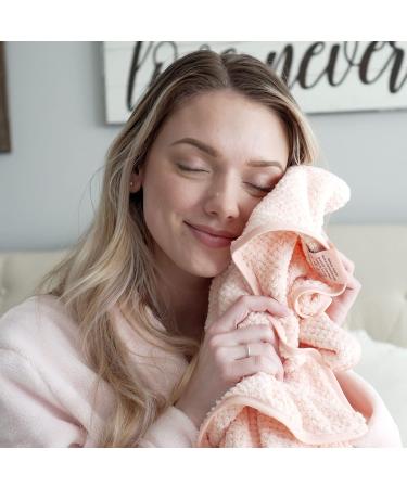 Extra Large Microfiber Hair Towel - Super Absorbent & Quick Drying for Curly Hair - Ideal for Women & Children - Pink & Green Options - Buy Online on GoSupps.com